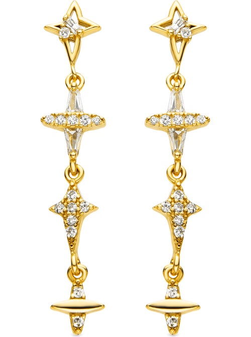 Boucles d'oreilles Luxenter en argent 925 et zirconium brillant - Holis - Kiabi