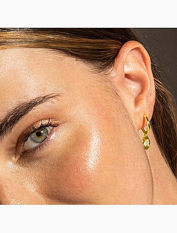 Boucles d'oreilles Luxenter en argent 925 et zirconium brillant - Ufore