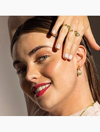 Boucles d'oreilles Luxenter en argent 925 et zirconium brillant - Ufore