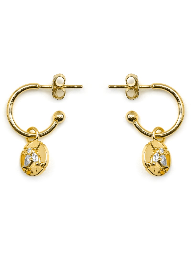 Boucles d'oreilles Luxenter en argent 925 et zirconium brillant - Ufore Argent - Kiabi