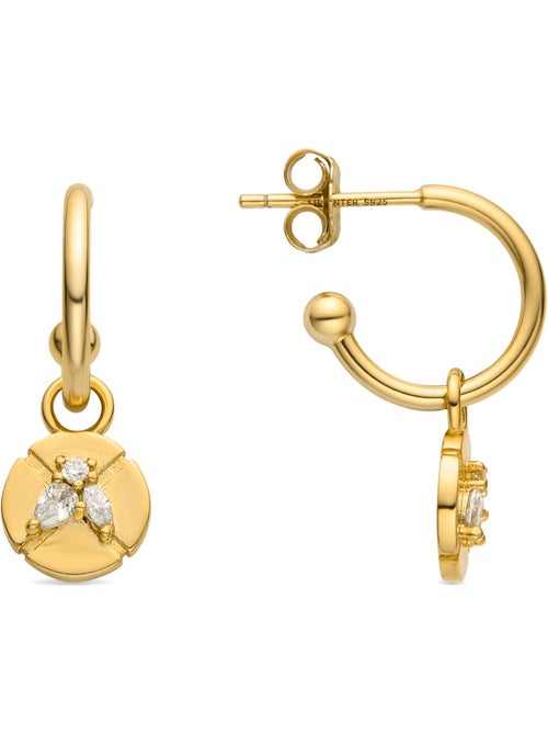 Boucles d'oreilles Luxenter en argent 925 et zirconium brillant - Ufore - Kiabi