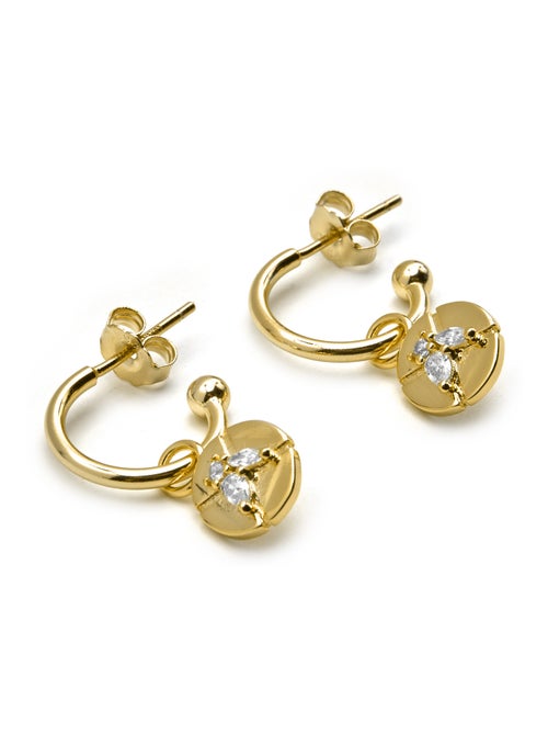 Boucles d'oreilles Luxenter en argent 925 et zirconium brillant - Ufore - Kiabi