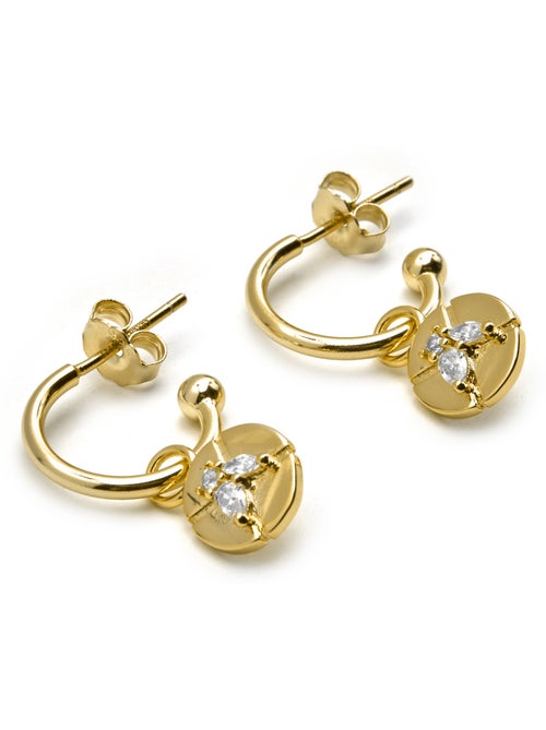 Boucles d'oreilles Luxenter en argent 925 et zirconium brillant - Ufore - Kiabi
