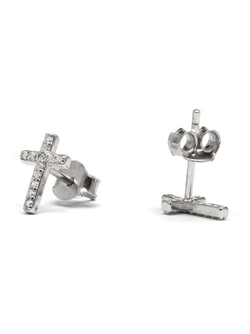 Boucles d'oreilles Luxenter en argent 925 et zirconium brillant plaqué rhodium - Zudis - Kiabi Boucles d'oreilles Luxenter en argent 925 et zirconium brillant plaqué rhodium - Zudis - Kiabi