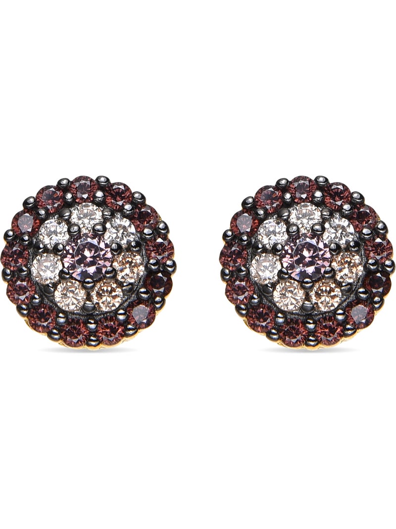 Boucles D'oreilles En Argent 925 Et Zircons - Réf. R3500649, Dormeuses, Neuf Avec étiquettes
