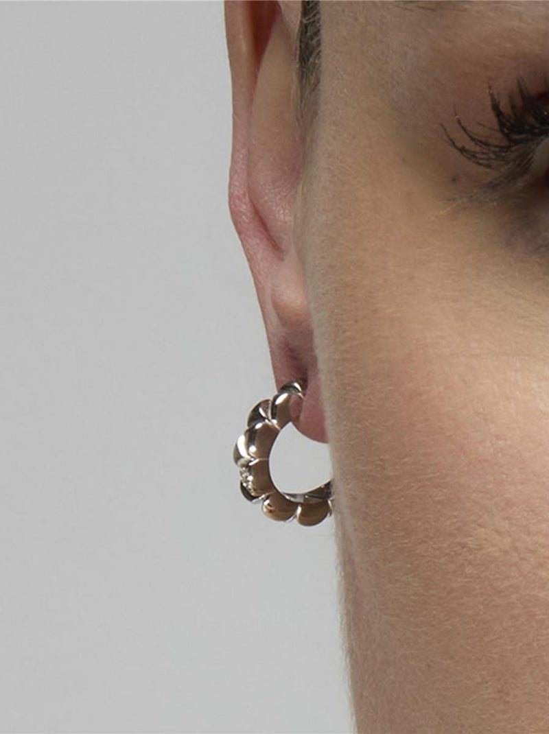 Boucles d'oreilles Luxenter en argent 925 et zircons cubiques rhodiés - Imwa Blanc - Kiabi