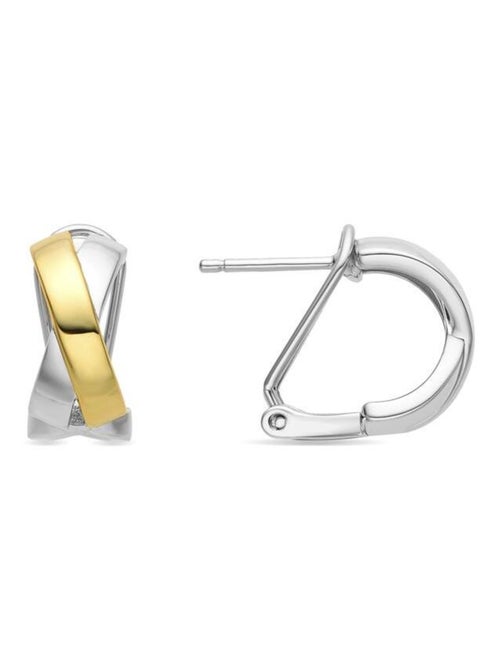 Boucles d'oreilles Luxenter en argent 925, finition or 18K -Reina - Kiabi