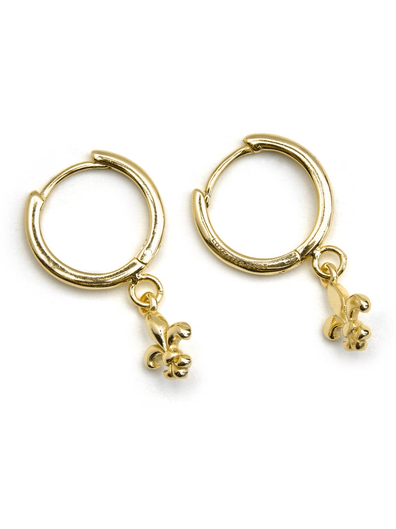 Boucles d'oreilles Luxenter en argent 925 plaqué or 18K - Atlo Jaune - Kiabi