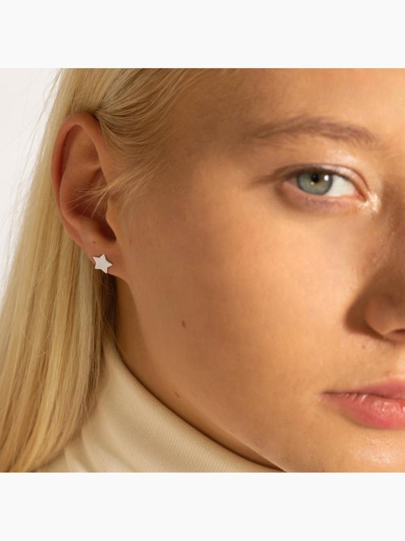 Boucles d'oreilles Luxenter en argent 925 plaqué rhodium - Essential Argent - Kiabi
