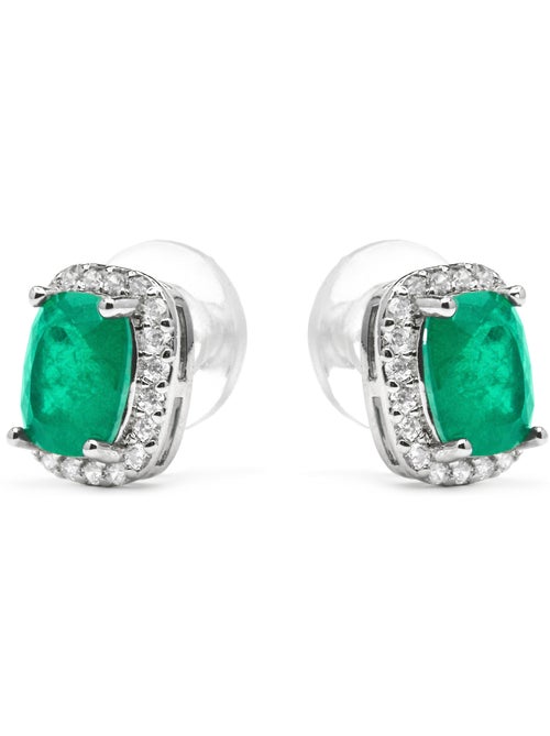 Boucles d'oreilles Luxenter en argent et quartz hydrothermal vert de Paraiba - Kimhi - Kiabi Boucles d'oreilles Luxenter en argent et quartz hydrothermal vert de Paraiba - Kimhi - Kiabi