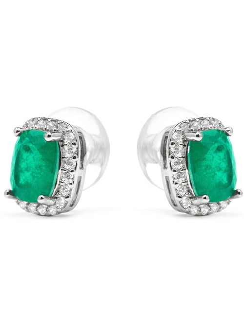 Boucles d'oreilles Luxenter en argent et quartz hydrothermal vert de Paraiba - Kimhi - Kiabi Boucles d'oreilles Luxenter en argent et quartz hydrothermal vert de Paraiba - Kimhi - Kiabi