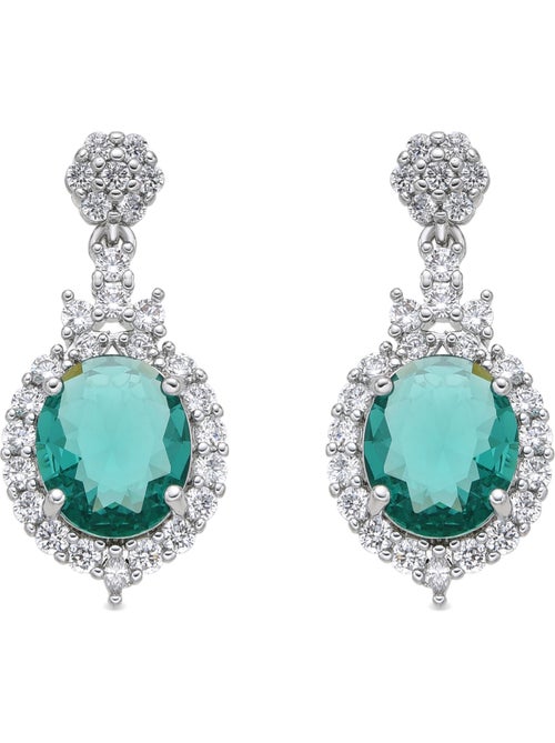 Boucles d'oreilles Luxenter en argent et Quartz hydrothermal vert de Paraiba - Leibel - Kiabi Boucles d'oreilles Luxenter en argent et Quartz hydrothermal vert de Paraiba - Leibel - Kiabi
