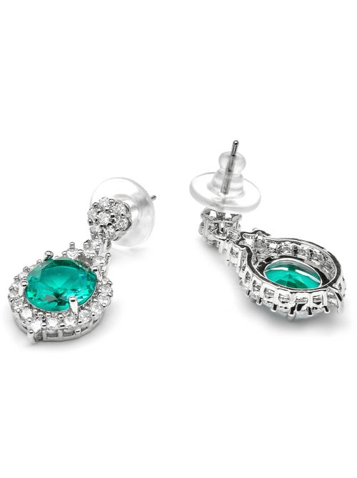 Boucles d'oreilles Luxenter en argent et Quartz hydrothermal vert de Paraiba - Leibel - Kiabi Boucles d'oreilles Luxenter en argent et Quartz hydrothermal vert de Paraiba - Leibel - Kiabi