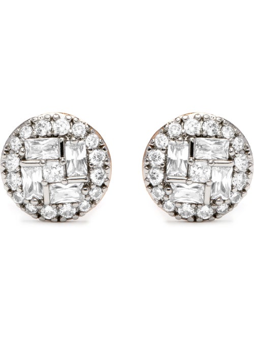 Boucles d'oreilles Luxenter en argent et zircon brillant - Tencara - Kiabi
