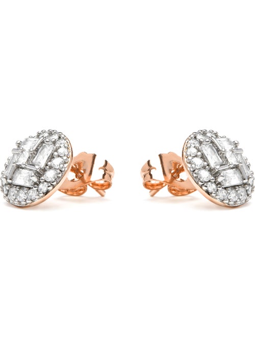 Boucles d'oreilles Luxenter en argent et zircon brillant - Tencara - Kiabi