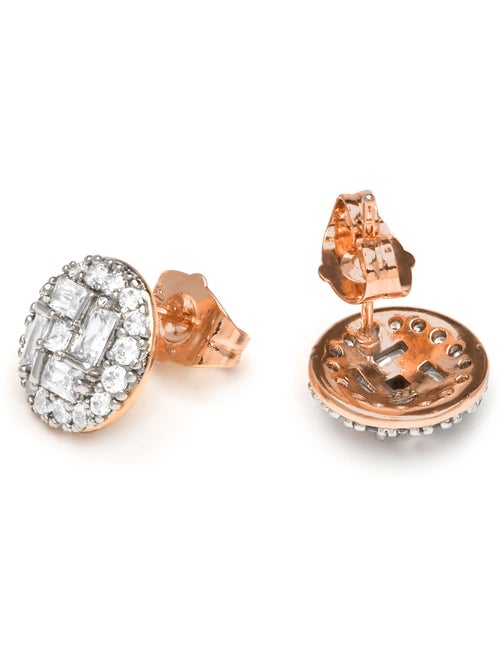Boucles d'oreilles Luxenter en argent et zircon brillant - Tencara - Kiabi