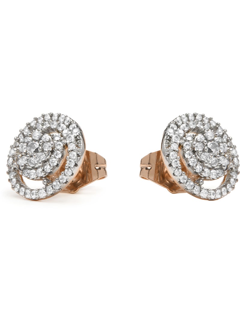 Boucles d'oreilles Luxenter en argent et zircon brillant - Zarassy Blanc - Kiabi
