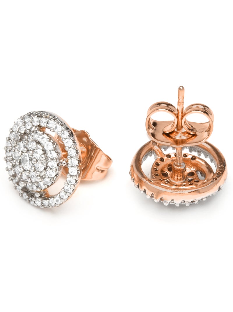 Boucles d'oreilles Luxenter en argent et zircon brillant - Zarassy Blanc - Kiabi
