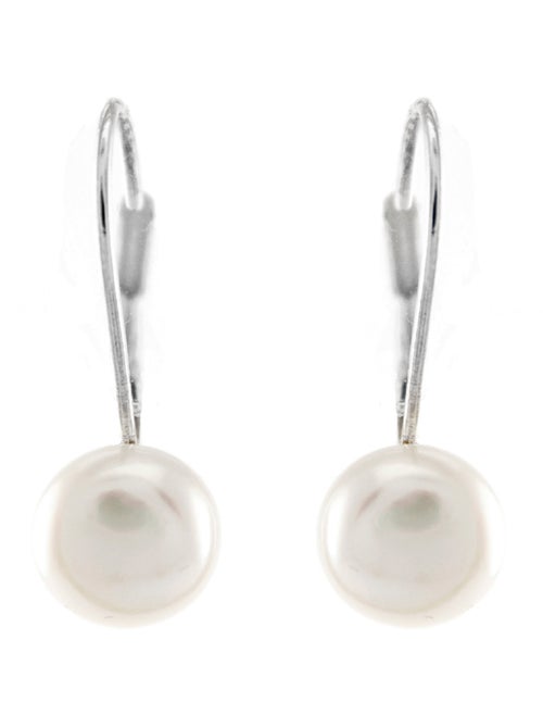 Boucles d'oreilles Luxenter en argent fin 925 avec perle blanche, finition rhodiée - Essential - Kiabi