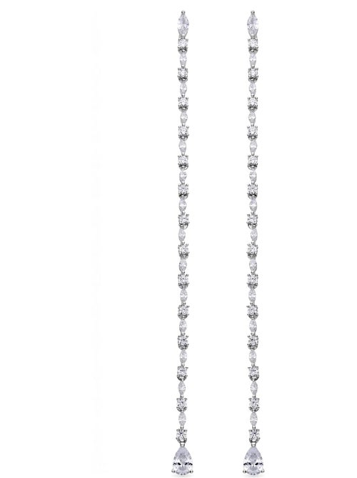 Boucles d'oreilles Luxenter en argent fin 925 et zircone brillante, finition rhodiée - Aphan - Kiabi Boucles d'oreilles Luxenter en argent fin 925 et zircone brillante, finition rhodiée - Aphan - Kiabi