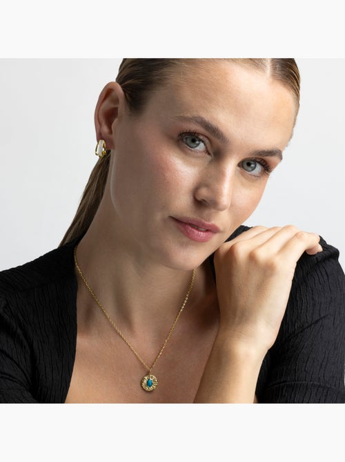 Boucles d'oreilles Luxenter en argent sterling 925 avec finition et plaqué or 18k - Asyt - Kiabi