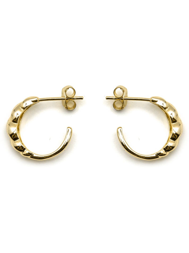Boucles d'oreilles Luxenter en argent sterling 925 avec finition et plaqué or 18k - Gilsi Jaune - Kiabi