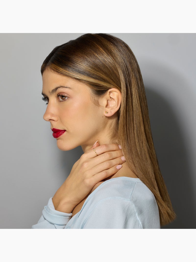 Boucles d'oreilles Luxenter en argent sterling 925 avec finition et plaqué or 18k - Nokie Jaune - Kiabi