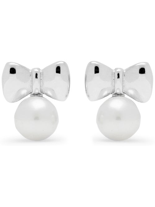Boucles d'oreilles Luxenter en argent sterling 925 avec perle blanche, finition rhodium - Bolmash - Kiabi Boucles d'oreilles Luxenter en argent sterling 925 avec perle blanche, finition rhodium - Bolmash - Kiabi