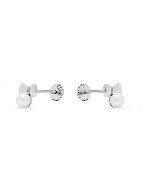 Boucles d'oreilles Luxenter en argent sterling 925 avec perle blanche, finition rhodium - Bolmash - Kiabi Boucles d'oreilles Luxenter en argent sterling 925 avec perle blanche, finition rhodium - Bolmash - Kiabi