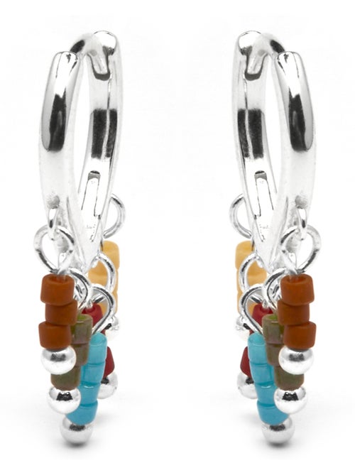 Boucles d'oreilles Luxenter en argent sterling 925 et laqué multicolore, finition rhodium - Lelsi - Kiabi Boucles d'oreilles Luxenter en argent sterling 925 et laqué multicolore, finition rhodium - Lelsi - Kiabi