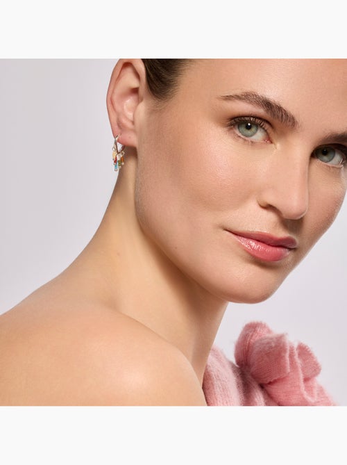 Boucles d'oreilles Luxenter en argent sterling 925 et laqué multicolore, finition rhodium - Lelsi - Kiabi Boucles d'oreilles Luxenter en argent sterling 925 et laqué multicolore, finition rhodium - Lelsi - Kiabi