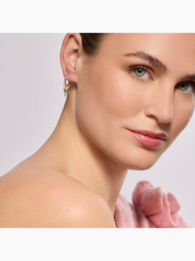 Boucles d'oreilles Luxenter en argent sterling 925 et laqué multicolore, finition rhodium - Lelsi Multicolore - Kiabi