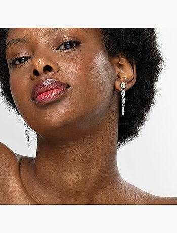 Boucles d'oreilles Luxenter en argent sterling 925 et padparadscha finition rhodium - Marag