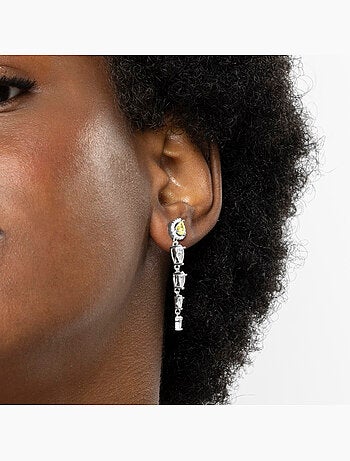 Boucles d'oreilles Luxenter en argent sterling 925 et padparadscha finition rhodium - Marag