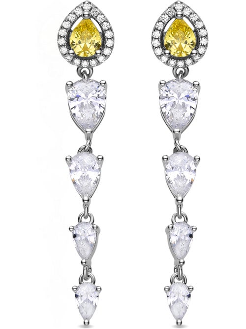 Boucles d'oreilles Luxenter en argent sterling 925 et padparadscha finition rhodium - Marag - Kiabi Boucles d'oreilles Luxenter en argent sterling 925 et padparadscha finition rhodium - Marag - Kiabi