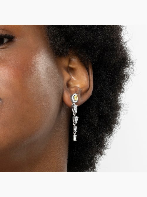 Boucles d'oreilles Luxenter en argent sterling 925 et padparadscha finition rhodium - Marag - Kiabi