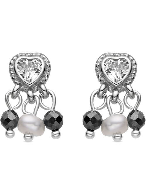 Boucles d'oreilles Luxenter en argent sterling 925 et perle blanche avec finition en rhodium - Nexa - Kiabi Boucles d'oreilles Luxenter en argent sterling 925 et perle blanche avec finition en rhodium - Nexa - Kiabi