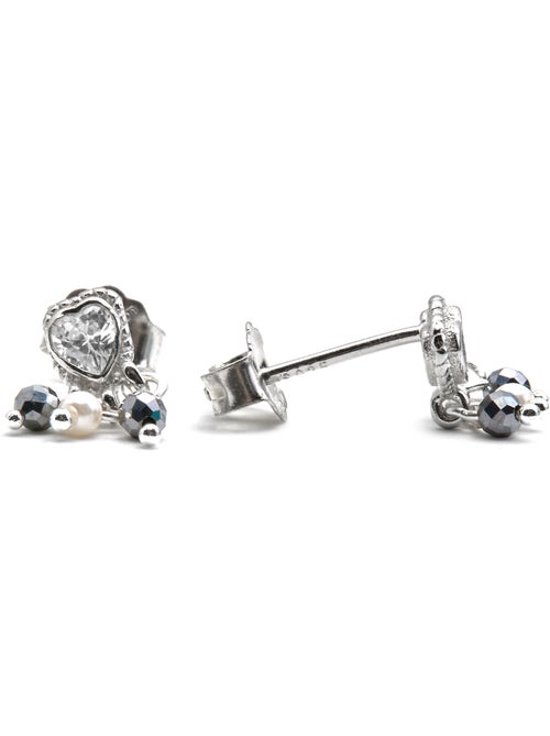 Boucles d'oreilles Luxenter en argent sterling 925 et perle blanche avec finition en rhodium - Nexa - Kiabi Boucles d'oreilles Luxenter en argent sterling 925 et perle blanche avec finition en rhodium - Nexa - Kiabi