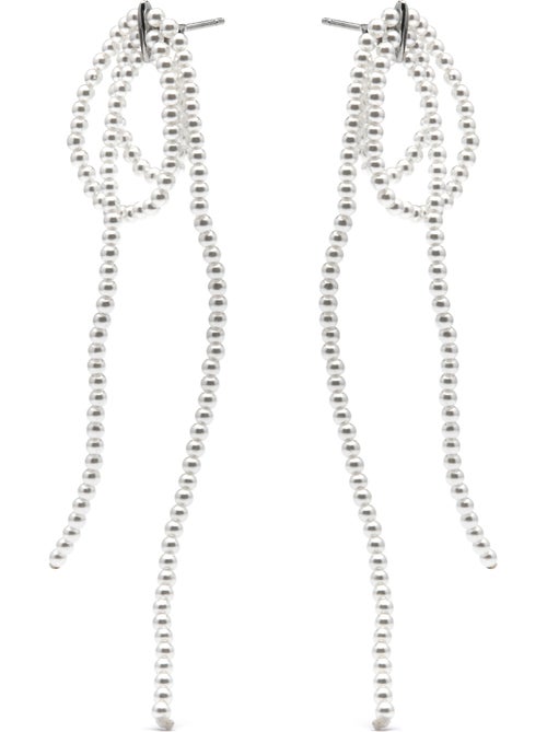 Boucles d'oreilles Luxenter en argent sterling 925 et perle blanche, finition rhodium - Lima - Kiabi Boucles d'oreilles Luxenter en argent sterling 925 et perle blanche, finition rhodium - Lima - Kiabi