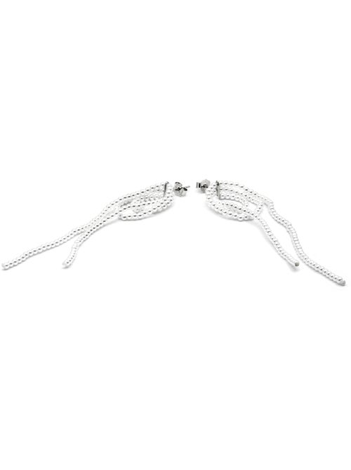 Boucles d'oreilles Luxenter en argent sterling 925 et perle blanche, finition rhodium - Lima - Kiabi