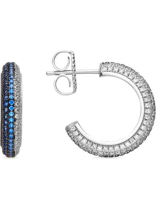 Boucles d'oreilles Luxenter en argent sterling 925 et zircone bleu topaze finition en rhodium-Ismeg - Kiabi Boucles d'oreilles Luxenter en argent sterling 925 et zircone bleu topaze finition en rhodium-Ismeg - Kiabi