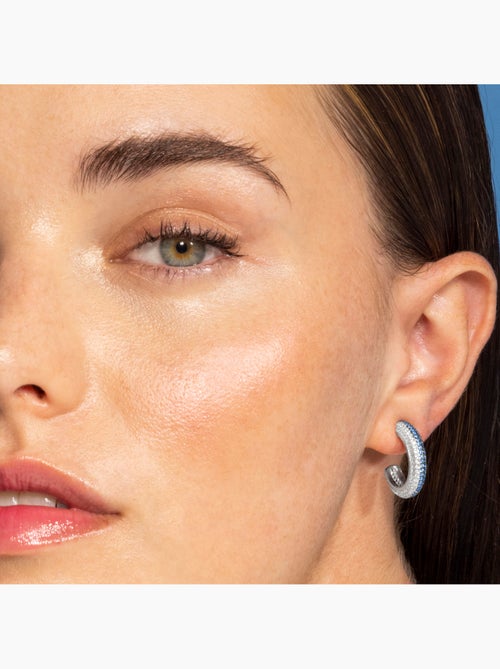 Boucles d'oreilles Luxenter en argent sterling 925 et zircone bleu topaze finition en rhodium-Ismeg - Kiabi Boucles d'oreilles Luxenter en argent sterling 925 et zircone bleu topaze finition en rhodium-Ismeg - Kiabi