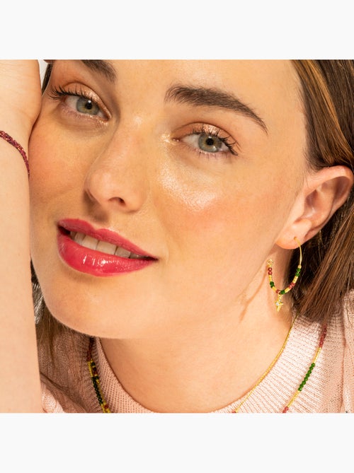 Boucles d'oreilles Luxenter en argent sterling 925 et zircone brillante, finition or 18 k - Paila - Kiabi Boucles d'oreilles Luxenter en argent sterling 925 et zircone brillante, finition or 18 k - Paila - Kiabi