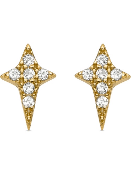 Boucles d'oreilles Luxenter en argent sterling 925 et zircone brillante finition or 18k-Tenwi - Kiabi Boucles d'oreilles Luxenter en argent sterling 925 et zircone brillante finition or 18k-Tenwi - Kiabi