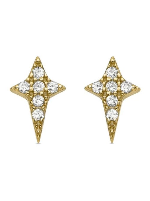 Boucles d'oreilles Luxenter en argent sterling 925 et zircone brillante finition or 18k-Tenwi - Kiabi