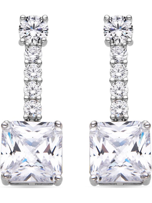 Boucles d'oreilles Luxenter en argent sterling 925 et zircone brillante finition rhodium - Asju - Kiabi Boucles d'oreilles Luxenter en argent sterling 925 et zircone brillante finition rhodium - Asju - Kiabi