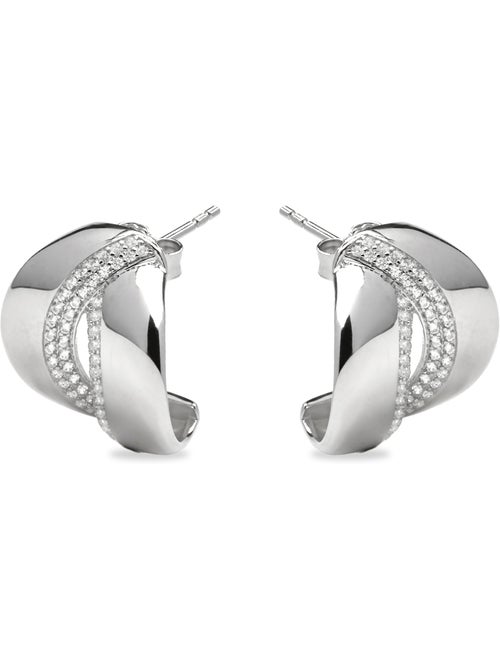 Boucles d'oreilles Luxenter en argent sterling 925 et zircone brillante finition rhodium - Asrae - Kiabi Boucles d'oreilles Luxenter en argent sterling 925 et zircone brillante finition rhodium - Asrae - Kiabi