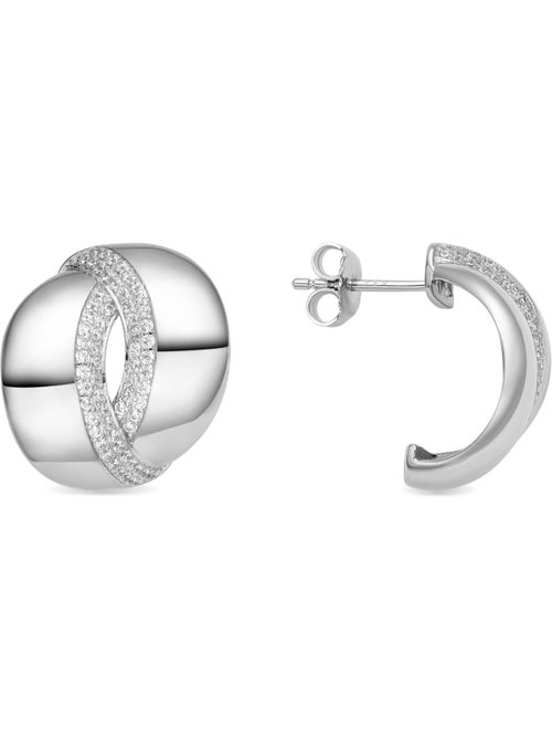 Boucles d'oreilles Luxenter en argent sterling 925 et zircone brillante finition rhodium - Asrae - Kiabi Boucles d'oreilles Luxenter en argent sterling 925 et zircone brillante finition rhodium - Asrae - Kiabi