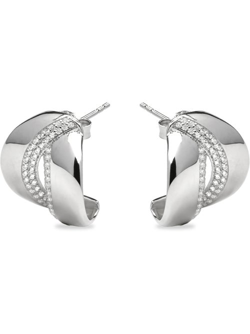 Boucles d'oreilles Luxenter en argent sterling 925 et zircone brillante finition rhodium - Asrae - Kiabi Boucles d'oreilles Luxenter en argent sterling 925 et zircone brillante finition rhodium - Asrae - Kiabi
