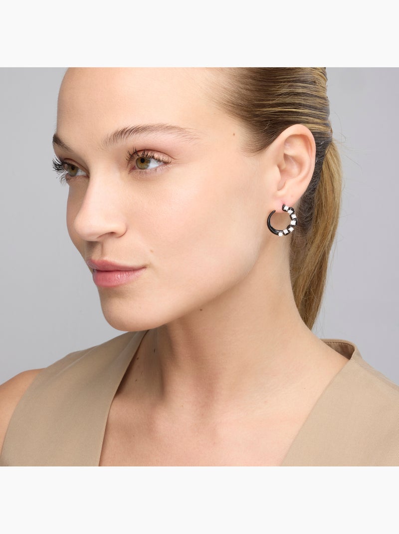 Boucles d'oreilles Luxenter en argent sterling 925 et zircone brillante finition rhodium - Dekbu Blanc - Kiabi